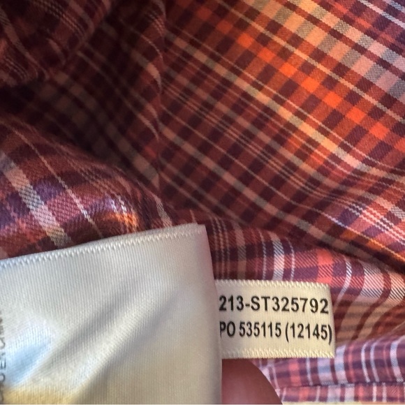 Tommy Bahama Lazlo Lux Stripe Shirt Red Plaid Men's XLTG - Picture 12 of 12